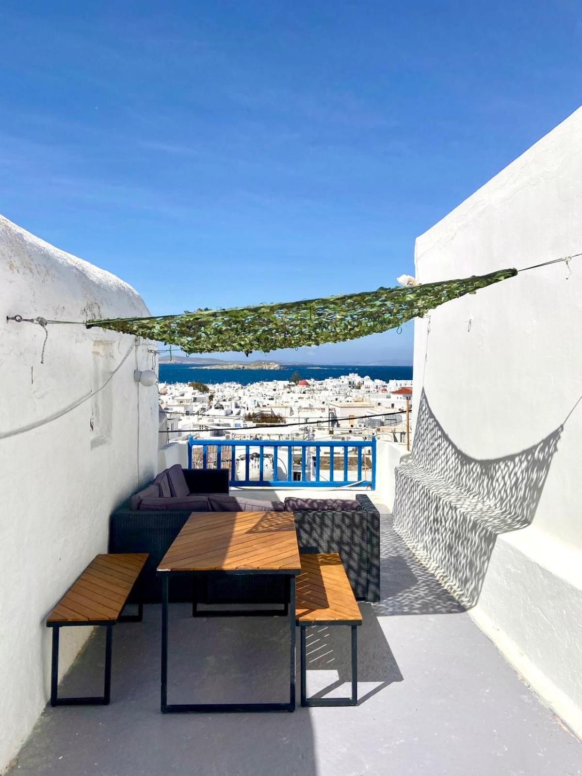 Elenitas Town House With Veranda And Sea View Mykonos Town Exteriér fotografie