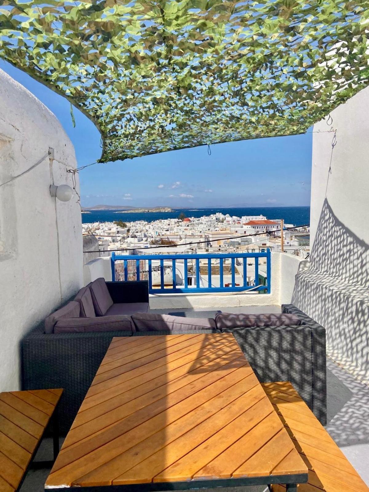 Elenitas Town House With Veranda And Sea View Mykonos Town Exteriér fotografie